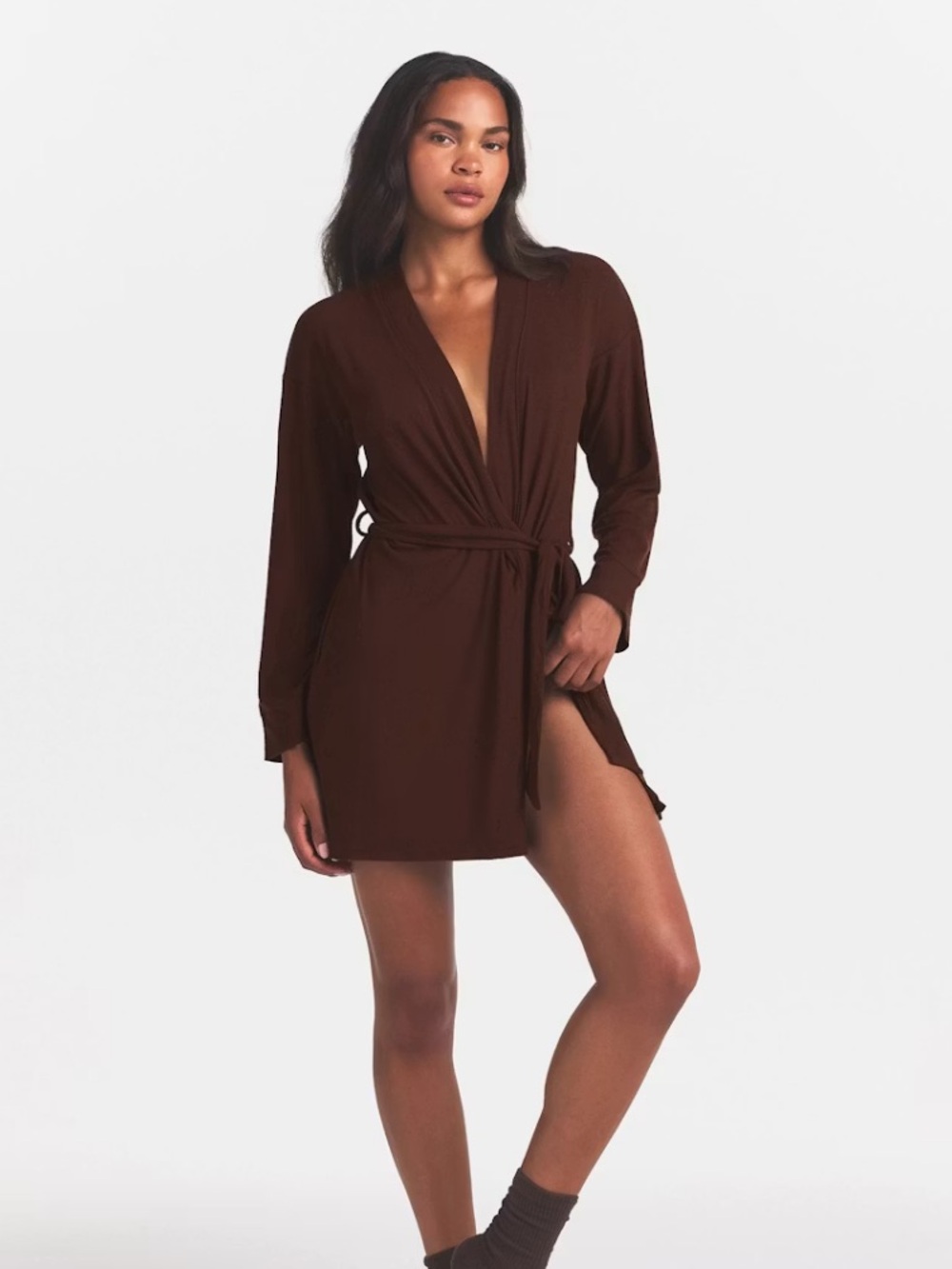 SKIMS Soft Lounge Robe - Cocoa